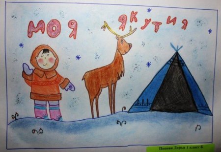 Детские рисунки о Якутии