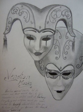 Эскиз театральной маски