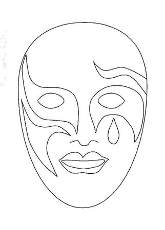 Макет маски для лица