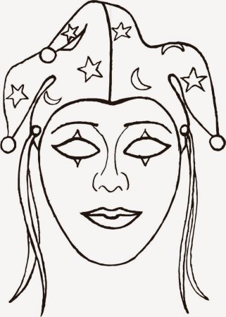 Эскиз маски для лица