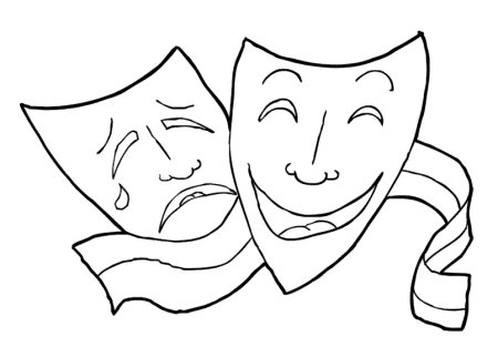 Театр раскраска для детей