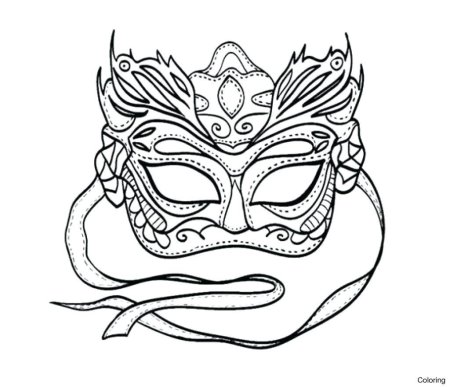 Эскиз маски карнавальной