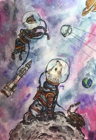 Рисование космос