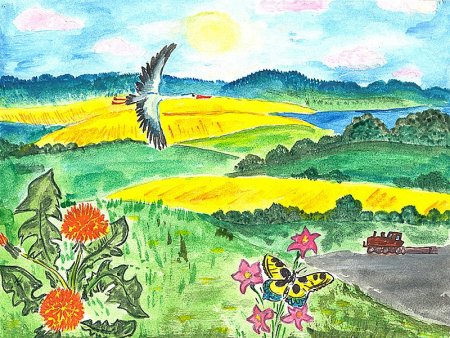 Рисунок мой родной край