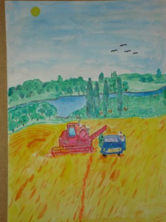 Рисунок на тему Кубань