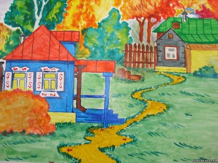 Рисунок родной уголок