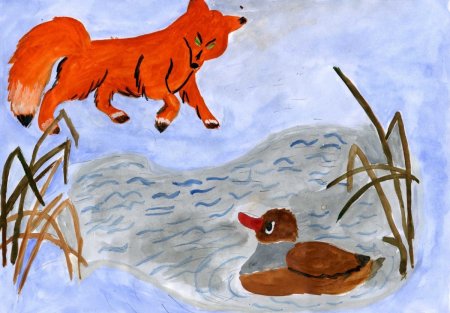 Мамин Сибиряк серая шейка рисунок