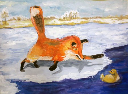 Рисование серая шейка