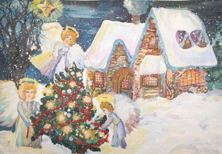 Рождественские рисунки