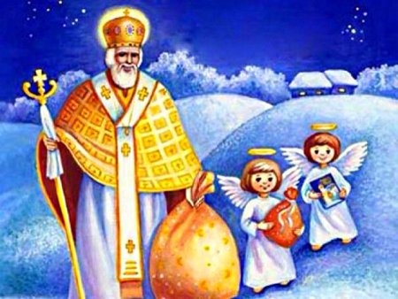 Раскраска Святой Николай для детей