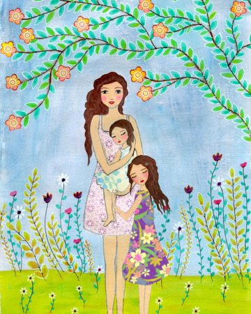 Рисунок ко Дню матери