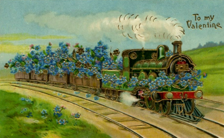 Железная дорога открытка