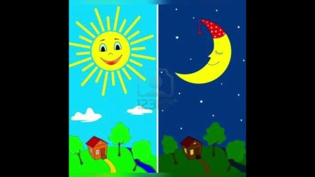 Солнышко и Луна для детей