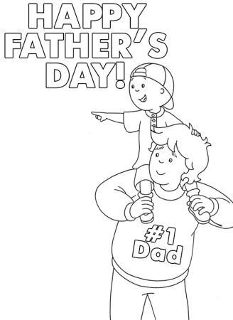 Day of father раскраска