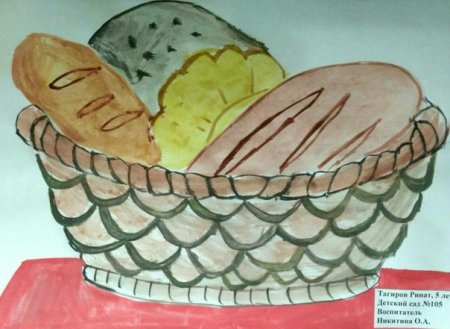 Рисование хлеб