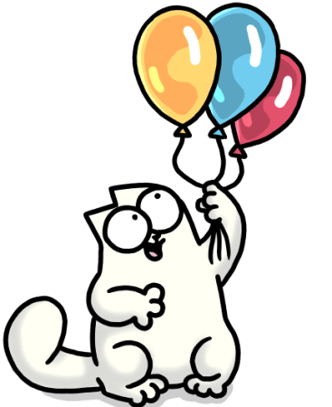 Толстый котик с днем рождения