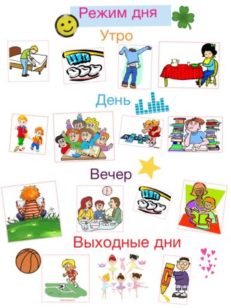 Распорядок дня школьника