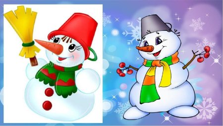 Снеговик с подарком