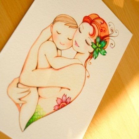 Эскиз рисунка ко Дню матери