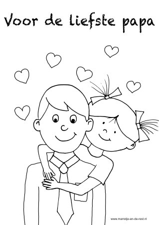 Аткрытка для папы раскраска