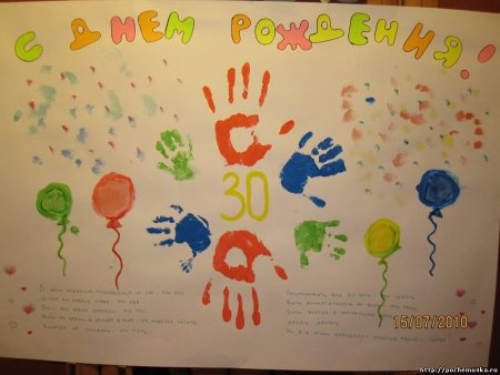 Создайте плакат со сладостями «С Днем рождения» №6 для папы онлайн