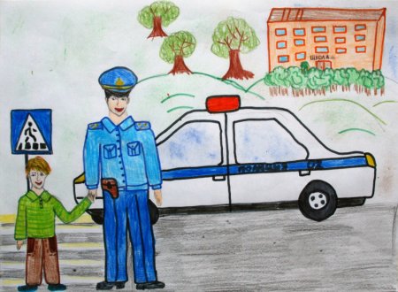 Полицейский рисунок