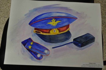 Рисунок ко Дню полиции