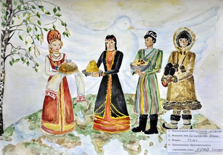 Плакат единство народов Дагестана
