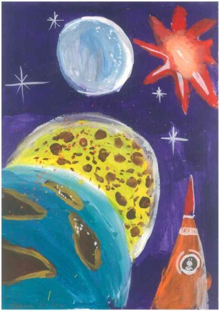 Рисунки о космосе для школьников