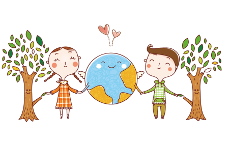 Рисунок дети изучают природу