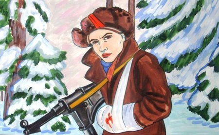 Рисунок на тему подвиг героя