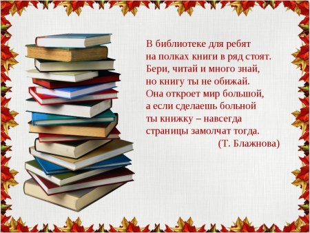 Библиотекарь для детей