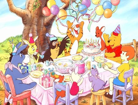 Праздничный стол мультяшный