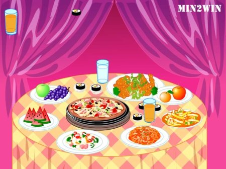 Праздничный стол рисунок