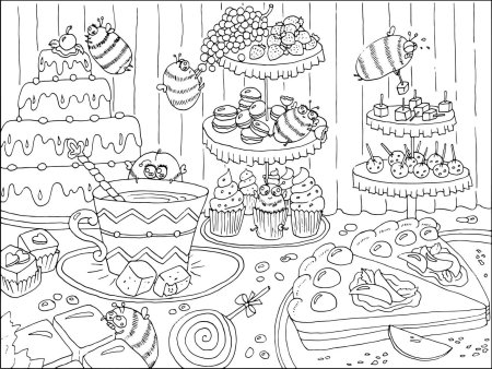 Раскраска подарок на день рождения