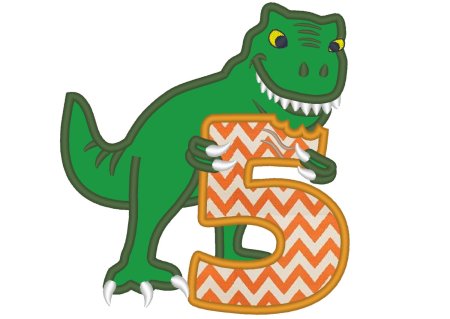 Цифры в стиле динозавров