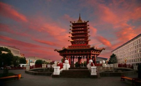 Город Элиста пагода семи дней