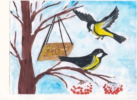 Рисунки к Синичкину Дню