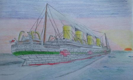 Титаник рисунок