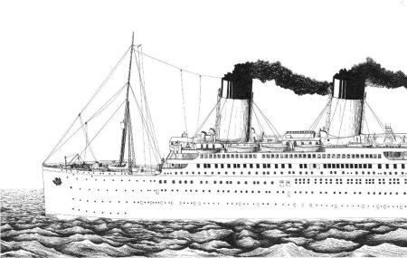Раскраски Титаник и Британик
