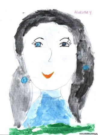 Портрет мамы в детский сад