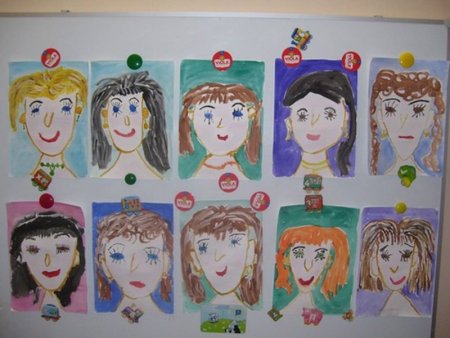 Рисование портрета мамы для дошкольников