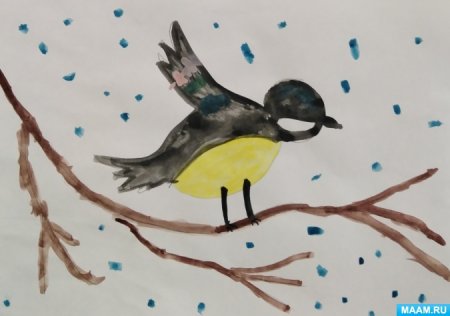 Синичкин день рисунок