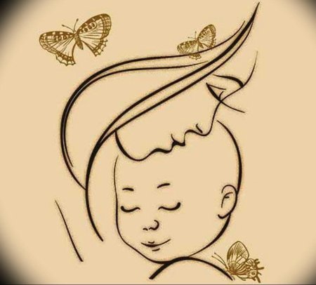 Рисунок на день матери карандашом