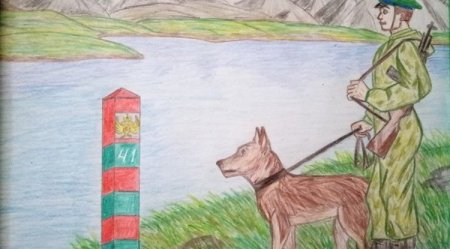 Пограничник рисунок для детей