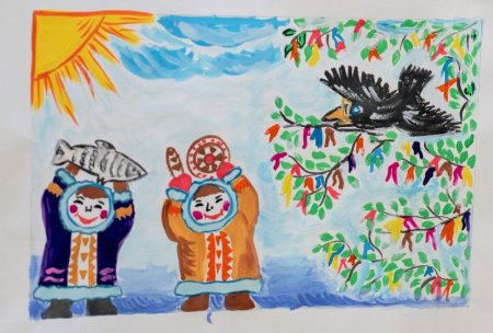 Вороний день праздник хантов рисунки