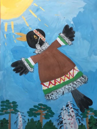 Рисунок Вороний день Ханты