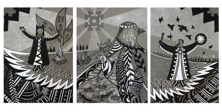 Батик Александры Юхлымовой