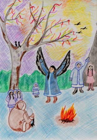 Рисунок на тему Вороний день