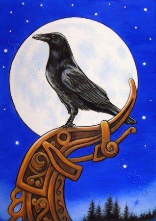 Тотем черный ворон